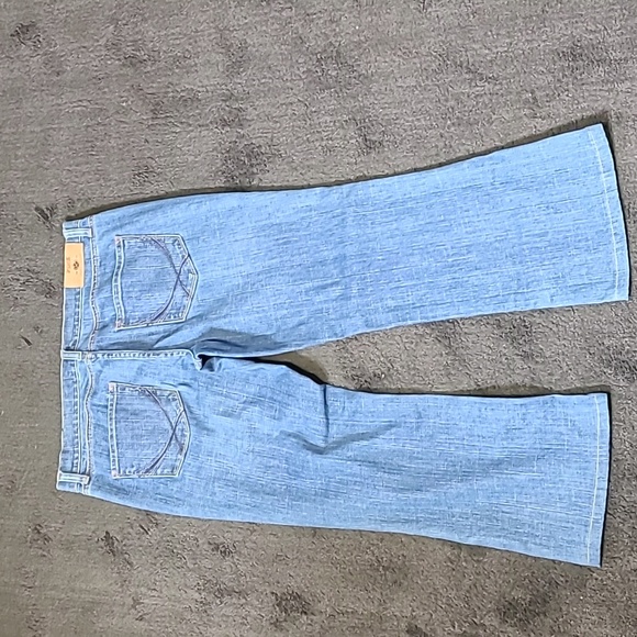 Y2K Pink Victoria's Secret Light Wash Flare Jeans 12 mid rise Vtg Vintage - Picture 1 of 16